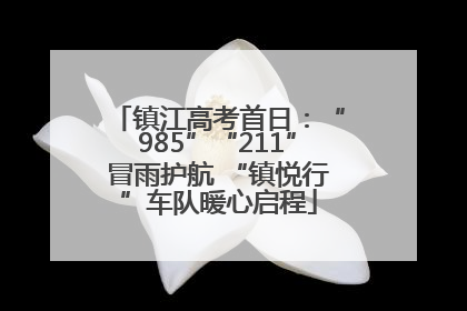 镇江高考首日：“985”“211”冒雨护航 “镇悦行”车队暖心启程