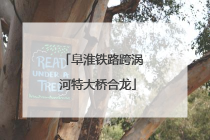 阜淮铁路跨涡河特大桥合龙