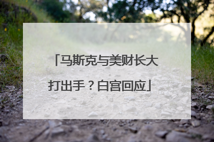 马斯克与美财长大打出手？白宫回应