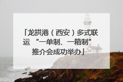 龙拱港（西安）多式联运 “一单制、一箱制” 推介会成功举办
