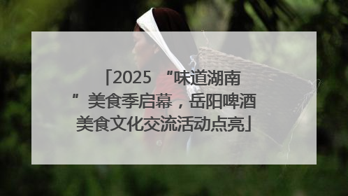 2025 “味道湖南”美食季启幕，岳阳啤酒美食文化交流活动点亮