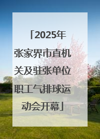 2025年张家界市直机关及驻张单位职工气排球运动会开幕