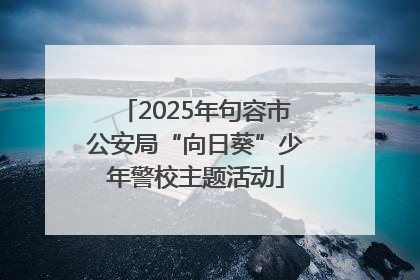 2025年句容市公安局“向日葵”少年警校主题活动