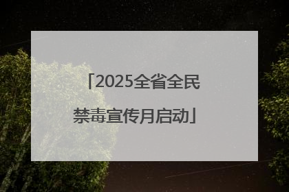 2025全省全民禁毒宣传月启动