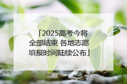2025高考今将全部结束 各地志愿填报时间陆续公布