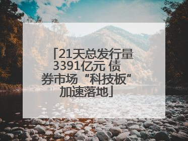 21天总发行量3391亿元 债券市场“科技板”加速落地