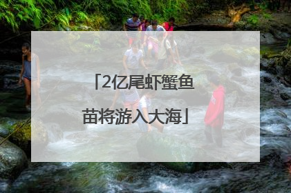 2亿尾虾蟹鱼苗将游入大海