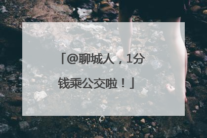 @聊城人，1分钱乘公交啦！