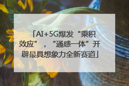 AI+5G爆发“乘积效应”，“通感一体”开辟最具想象力全新赛道